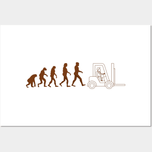 Forklift Evolution Posters and Art